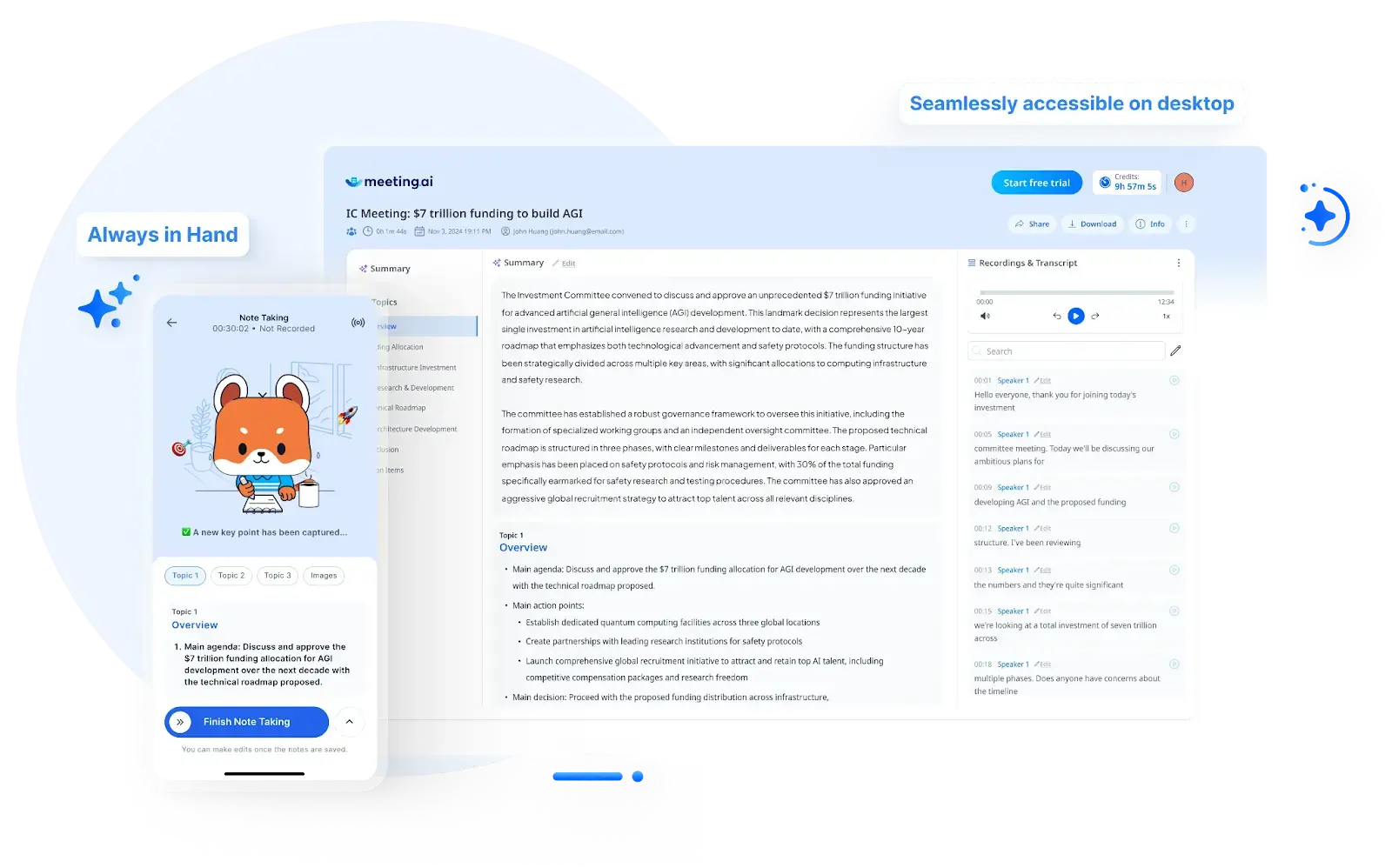 meeting ai bot-free tool